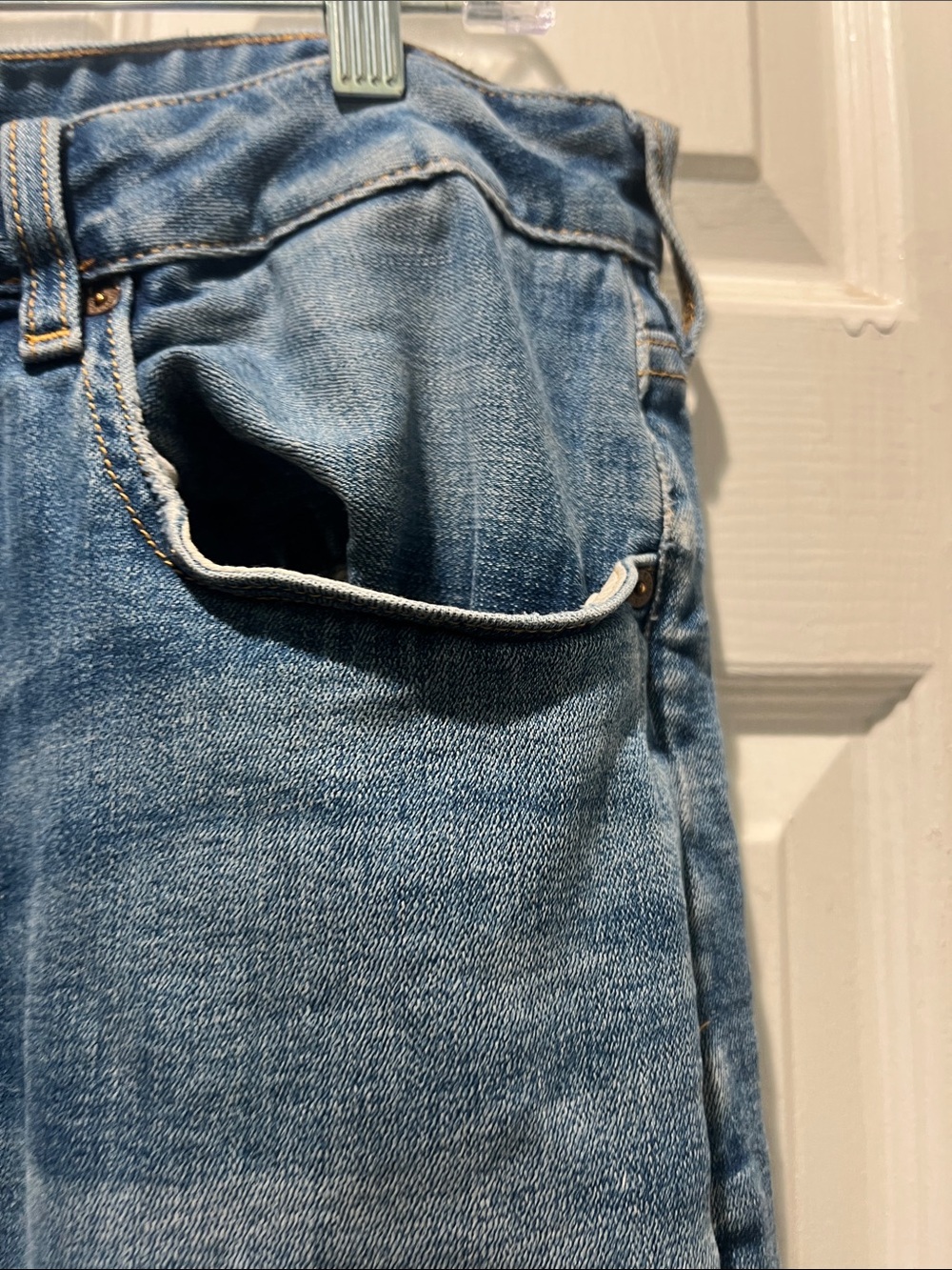 Scotch & Soda Light Blue Ralston Skinny Jeans with Distressed Detail - Picture 5 of 16